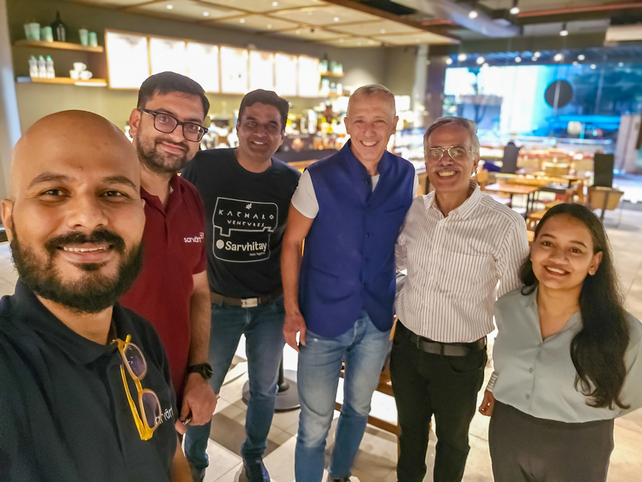 Meeting between Sarvārth's Investor Guru Wolfgang and Accenture MD, Mr. Mahesh Venkatraman.